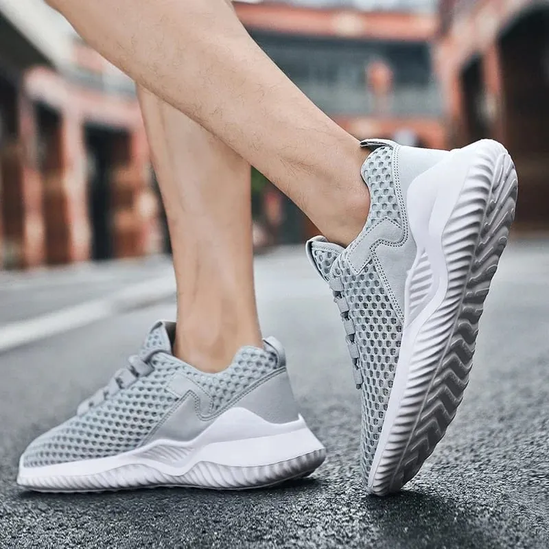 Men Women Casual Walking Shoes Retro Breathable Mesh Sneakers Comfortable Daily Work Footwear Non Slip Tennis Shoes EU 36-46