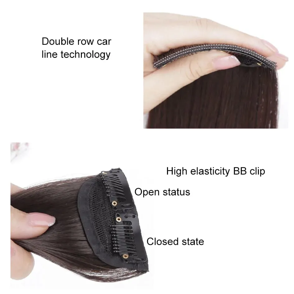 Synthetic 2 pieces/set of wig pads hair extensions opening and top replacement pieces replacement artifact