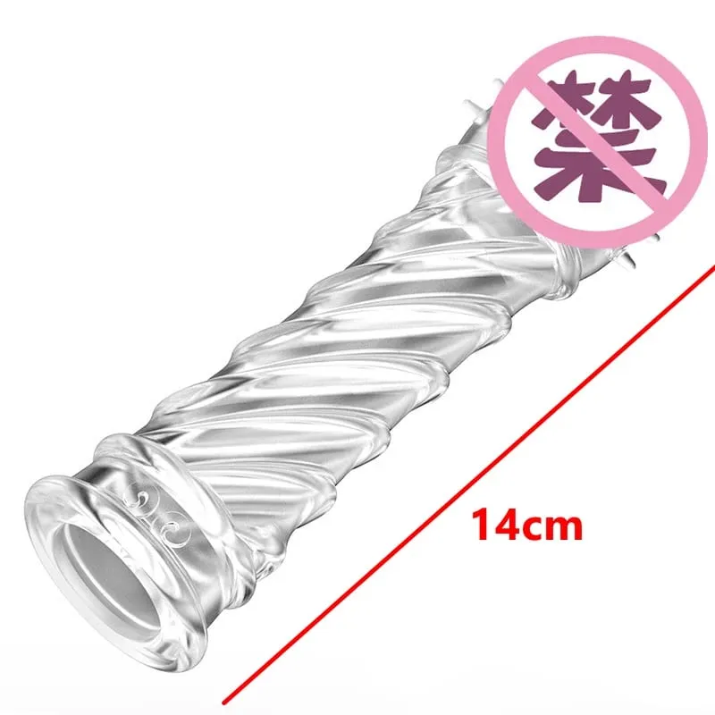Extensión de pene realista, manga para pene, silicona reutilizable, alargador de pene, condones retardantes para hombres, consolador potenciador, Juguetes sexuales, tienda erótica