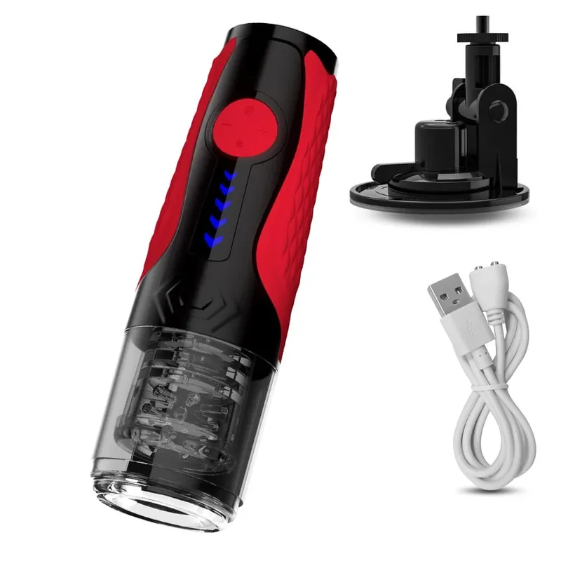 Telescópico rotativo masturbador masculino automático mastubator copo vagina masturbação equipamentos brinquedos sexuais para homens adultos suprimentos