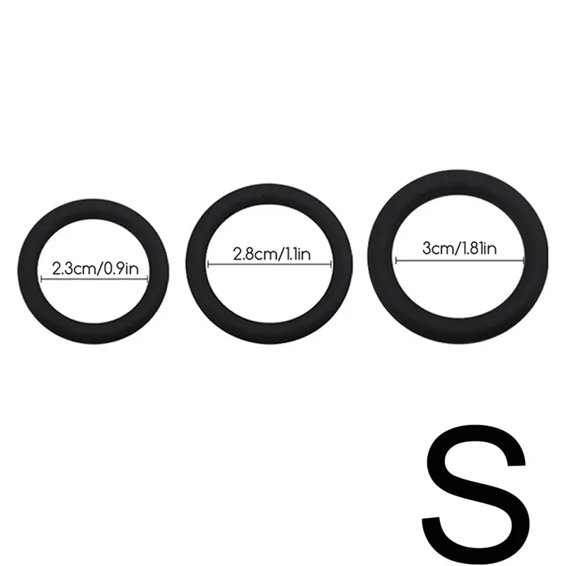 3/4 Pcs Penis Rings Cock Rings Sleeve Delay Ejaculation Silicone Time Lasting Erection Sex Toys for Men Sexy Shop Adult Produts