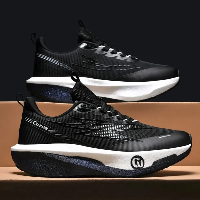 Men Running Shoes Carbon Board Speciality Marathon Sports Breathable Lightweight Women's Comfortable Athletic Leisure Sneakers