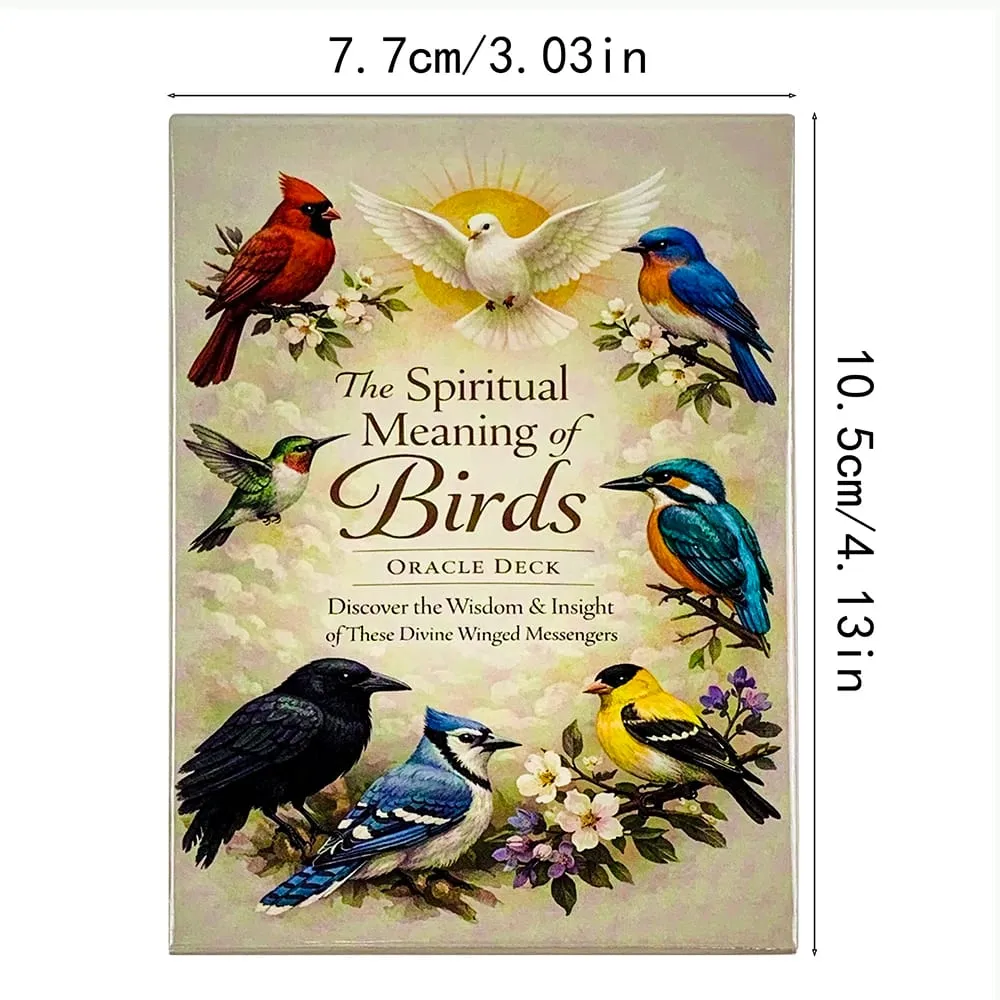 New The Spiritual Meaning Of Oracle Cards 10.2*7.4CM 50pcs Cards Discover The Wisdom & Insigt Of These Divine Winged Messengers