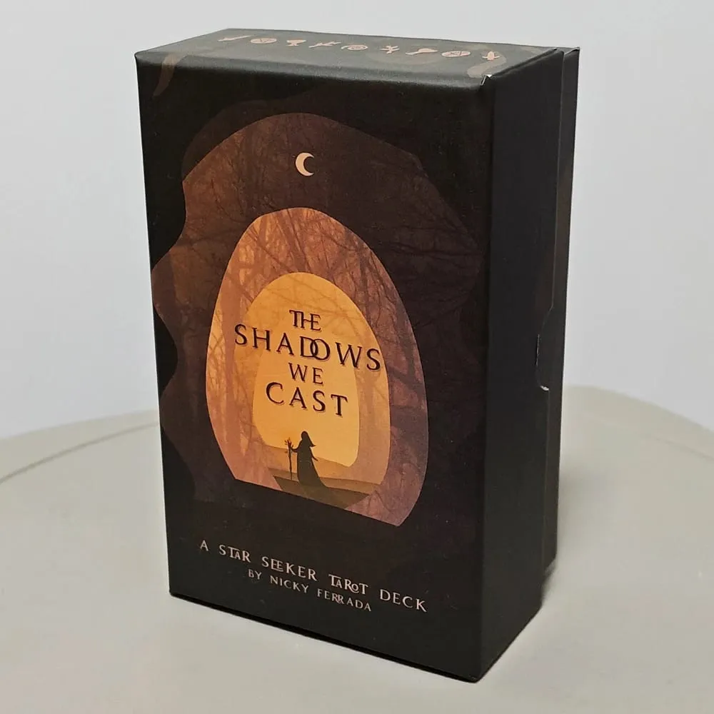 The Shadows We Cast 12*7cm Star Seeker Tarot Deck in Rigid Box - Atmospheric & Mystical 79-Card Set for Intuitive Readings