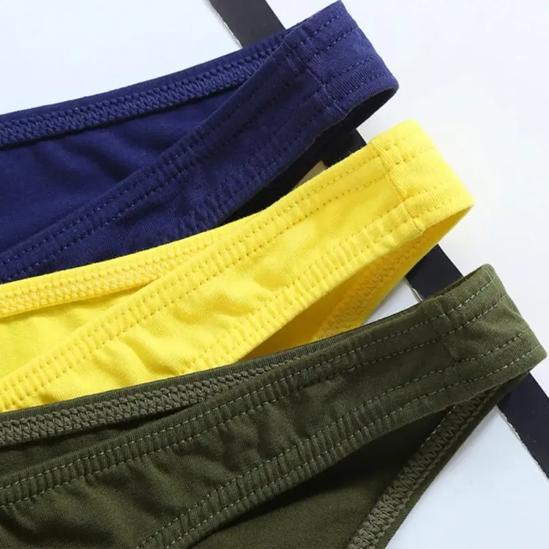 Celana Katun Celana Pria Dewasa Pakaian Dalam Pria Warna Solid Bersirkulasi Melar Celana Dalam Katun Pinggang Rendah Cotto Pria Ukuran Besar