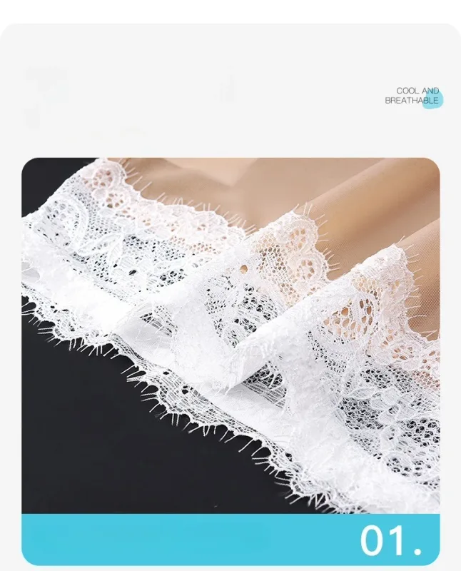 Lace Edge Ice Silk Men's Triangle Pants Traceless Breathable Thin Men's Underwear Low Waist Soft Seamless Comfort Male Briefs