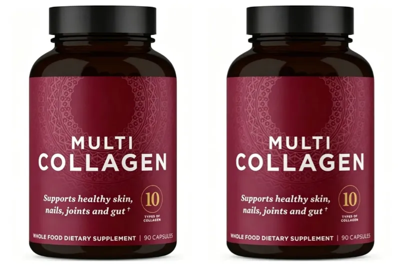 Collagen Pills Hydrolyzed Multi Collagen Supplement Supports Healthy Skin and Nails Gut Health and Joints 90 Capsules