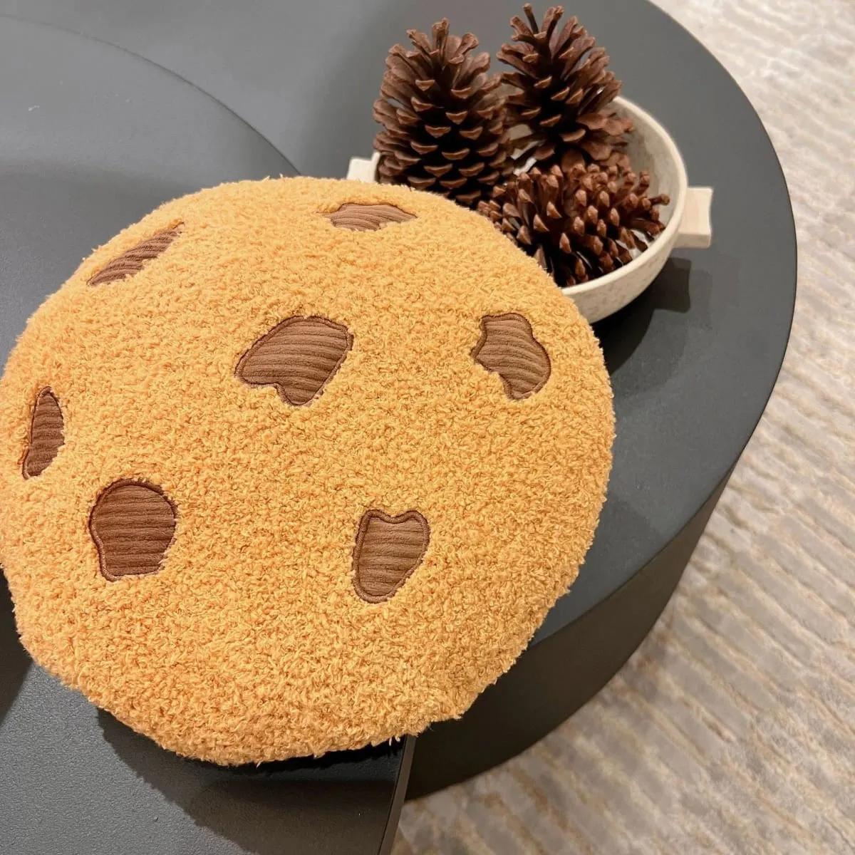1pcs Soft Cookie Pillow Cartoon Cookies Plush Seat Cushion Food Children Children Girls Birthday Room Decoration New Year Gift