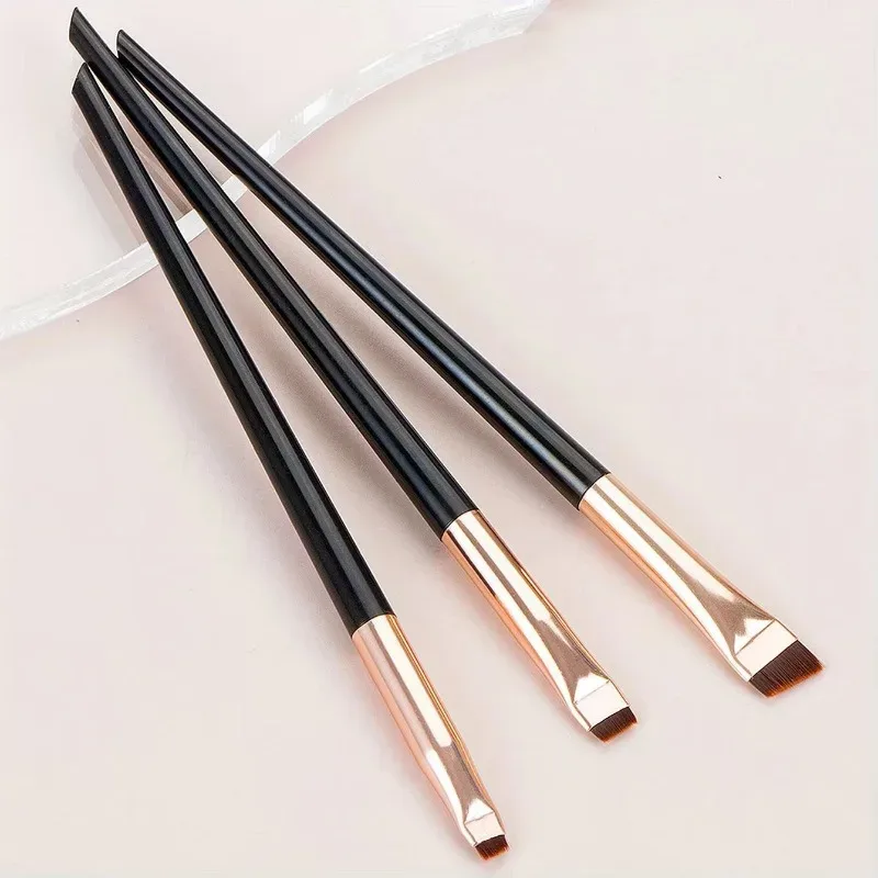 3Pcs/set Blade Eyeliner Brushes Eyebrow Brush Portable Flat Fine Eye Liner Brow Contour Makeup Brush Make Up Tool Wholesale