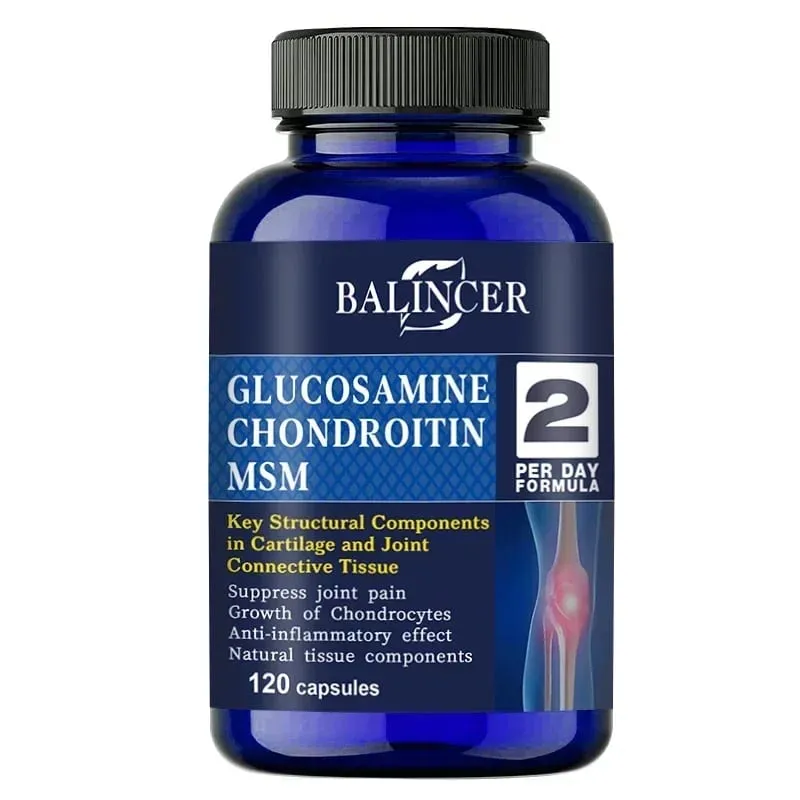Glucosamine & Chondroitin & MSM 3-in-1 - Antioxidant Joint Health Support for Bone and Cartilage Health