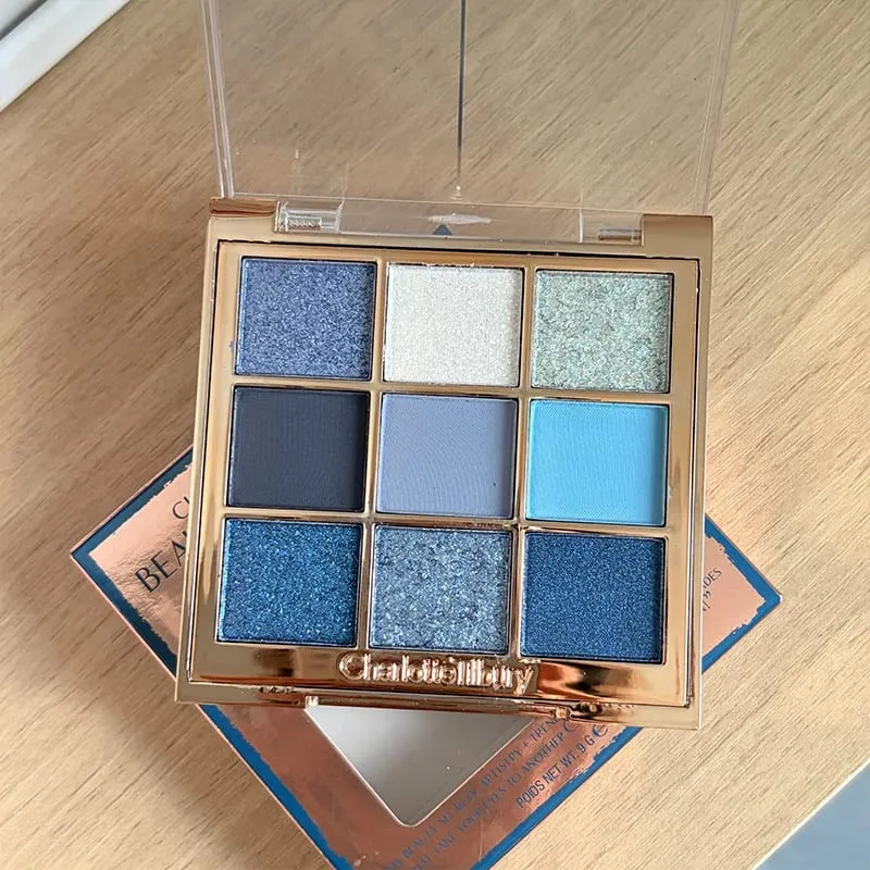 Charlotte Brand Senaste Stil 9 Färger Ögonskuggspalett & Högglans Reparation Ädelstensskiva Natur Lätt att färga Tilbury Cosmetics
