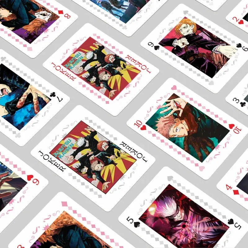 Anime Poker Legetøj Jujutsu Kaisen Brætspilskort Gojo Satoru Itadori Yuji Cosplay Indbundet gave