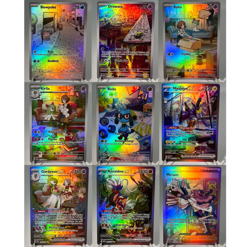 Pokémon GO PKM Cards PTCG6-E GX Rainbow Mewtwo V Dragonite VSTAR Rare Collection Battle Toys Gifts for Hobbies