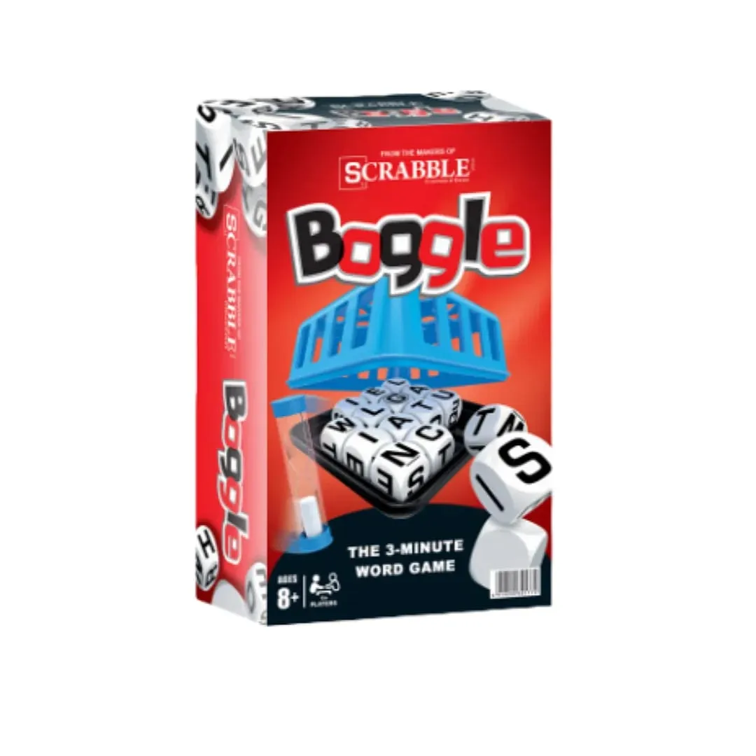 "Boggle: the Fast-Paced 3-Minute Word Search Dice Game" Word Spelling Game Dice Spelling Game Letter Puzzle Interactive Board Game Ideal for Parties Perfect as a Holiday Gift.