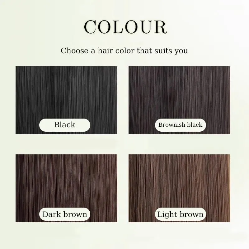 Synthetic Black Wavy Clip in Hair Extensions Hairpiece U-shaped Hair Extensions with 5 Clips for Women Girls Daily Use Soft Hair