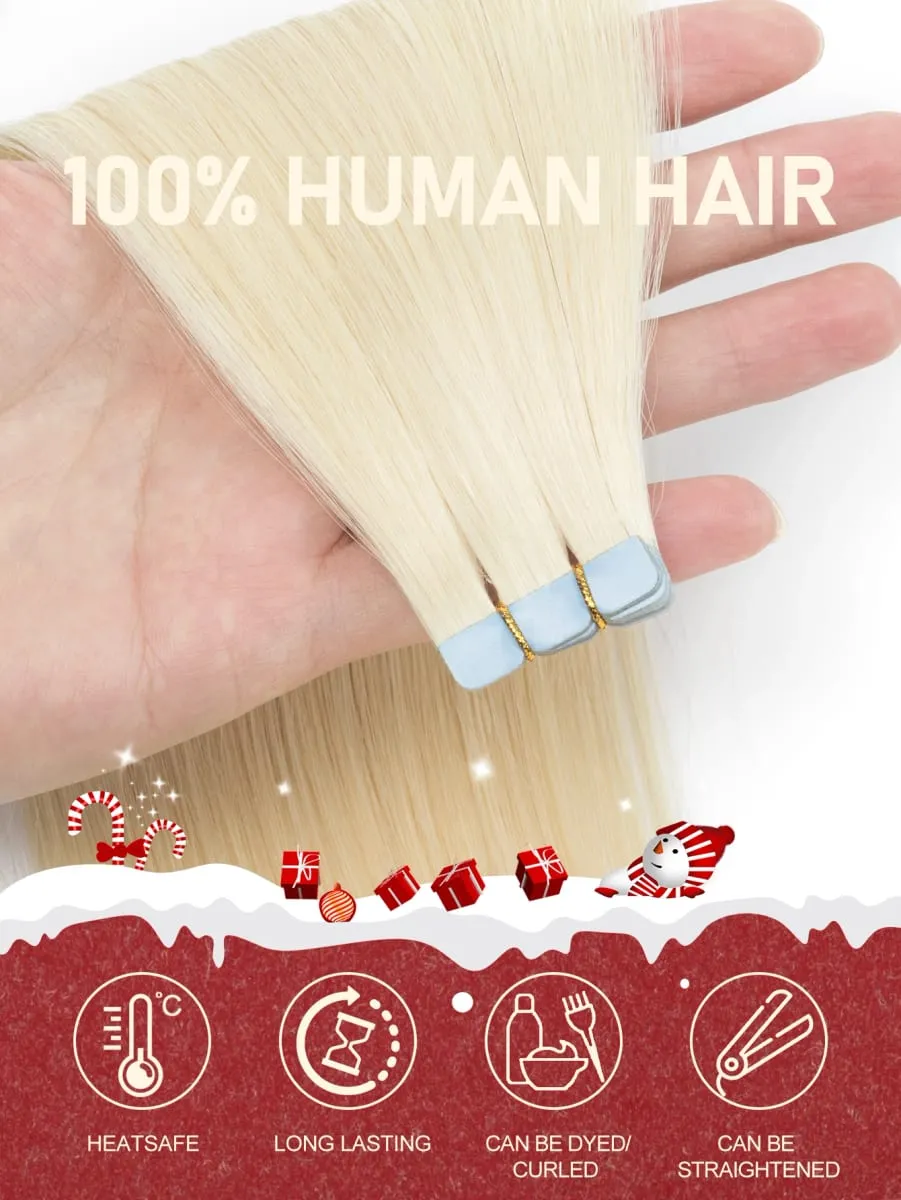 Invisible Mini Tape Hair Extensions 12-20Inch Human Hair Extentions 3x0.8cm Invisible Tape 10pcs/pack For Side Machine-Remy Hair