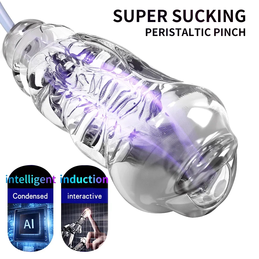 Sex Toys for Men Auto Masturbator Cup Strong Sucking Oral Blowjob Machine Penis Pump Trainer Pocket Pussy Adult Supplies — image 3