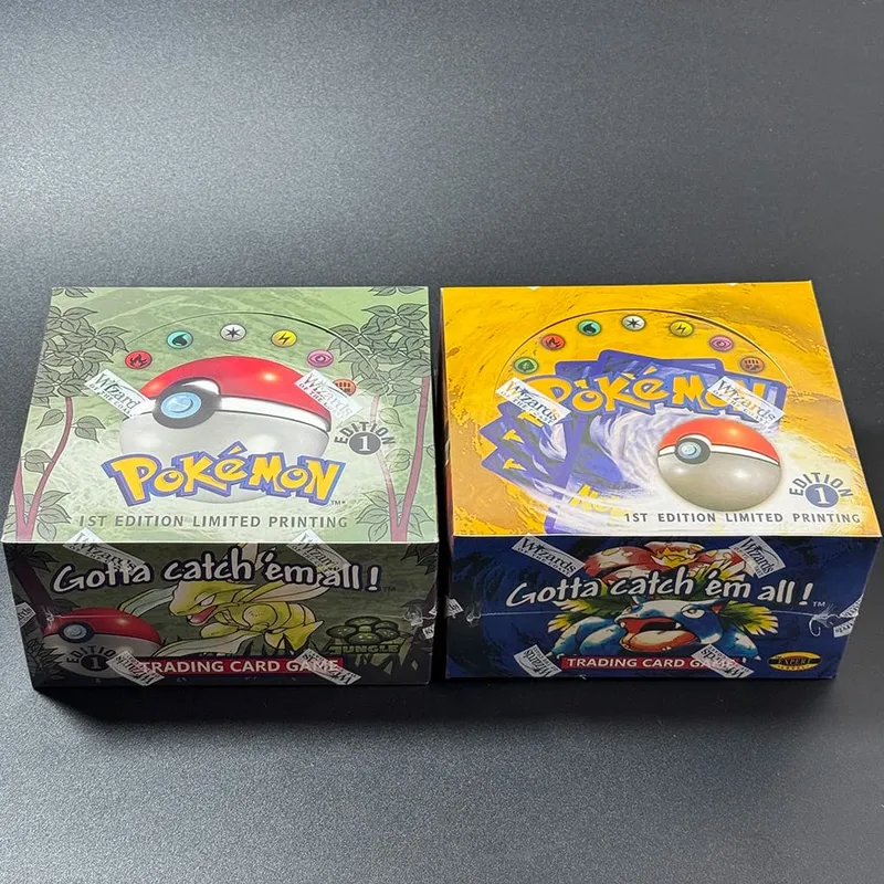 Pokémon Booster Packs Base Fossil Jungle 9 single bags 1 pack/11 Cards and Booster Box 3 1Box/36 Packs models Proxy Game Cards
