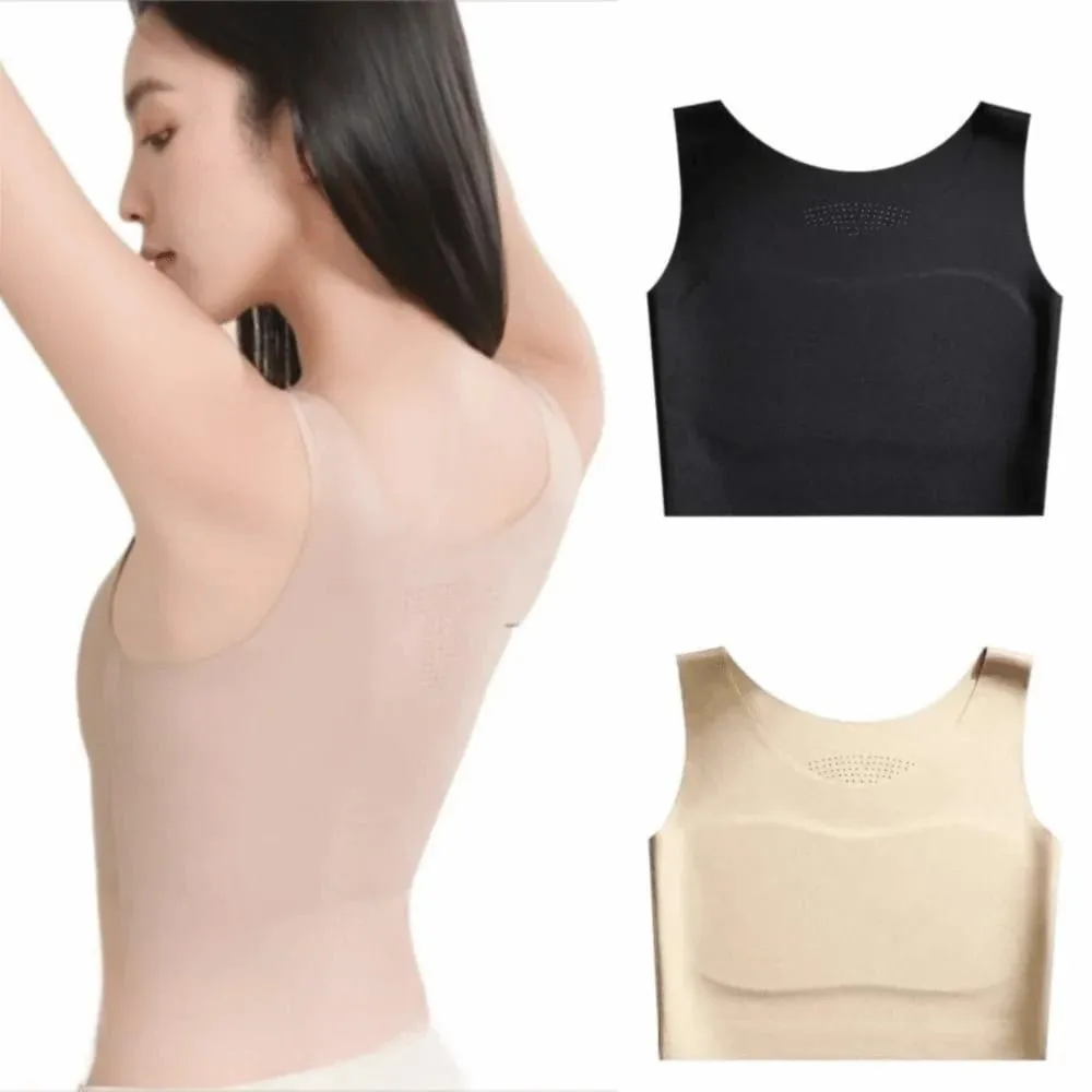 S/M/L/XL/XXL/XXXL/XXXXL Spodní prádlo Liquid Foundation Ice Silk Materiál U Neck Design Neviditelná bezešvá podprsenka Slimming Fit