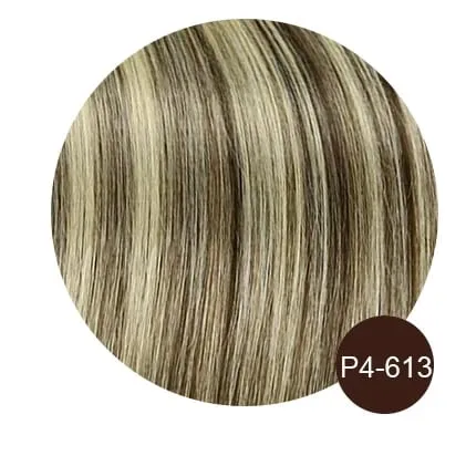 Solove Straight 6D-2 Virgin Human Hair Extensions Handmade Seamless Loop Micro Ring Hair Extensions 10-30” 50g/set Natural Color