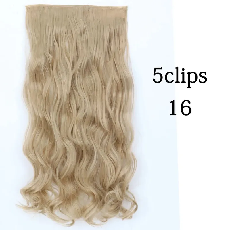 Tổng Hợp 22 32 Inch 5 Kẹp Tóc Chịu Nhiệt Giả Bộ Tóc Giả Dài Lượn Sóng Kiểu Tóc Kẹp Trong Tóc