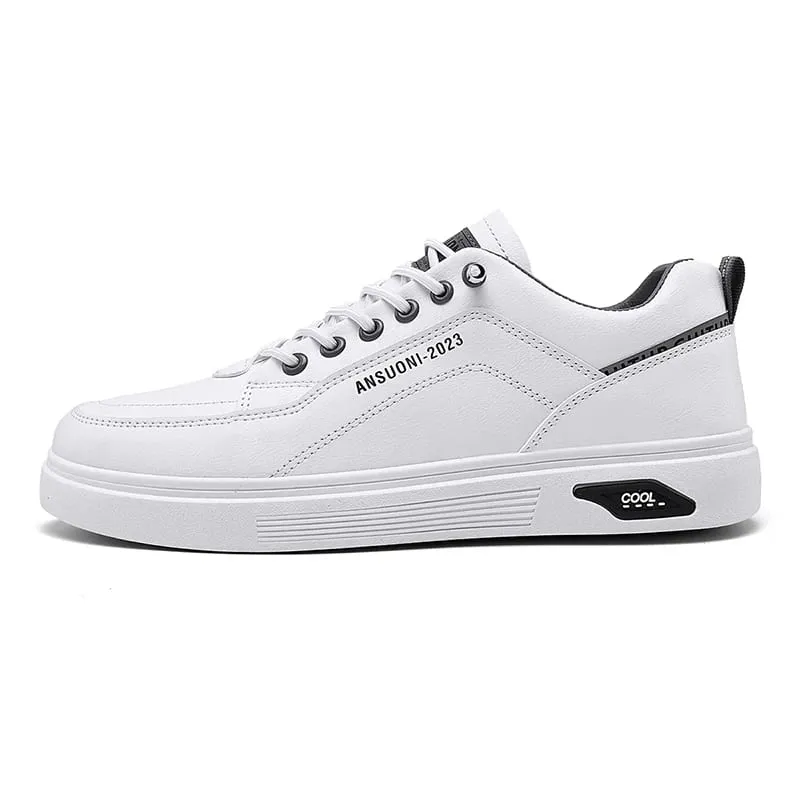 White Shoes Outdoors Leisure Sneakers Breathable Walking Shoes Flat Shoes Chaussure Homme Men's Casual Skateboarding Shoes