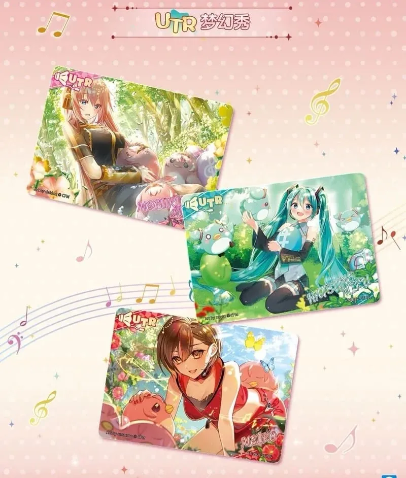 Original Hatsune Miku Card Charm Pack Shining Superstar Party Show Cards CR OR UTR Rare Collection Card Toy