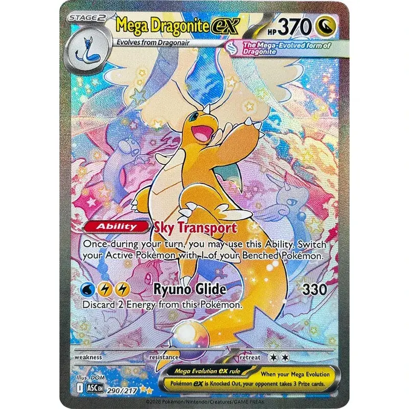 TCG Collection Cards 125/094 290/217 DIY TCG Game Cards Shining Creativity Rare Holographic Cards Gift