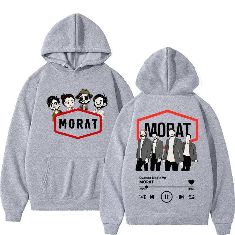 Band Morat Cuando Nadie Ve AlbumTour Sweatshirt Men Women Fashion Hip Hop Pop Music Hoodies Casual Fleece Long Sleeve Pullovers