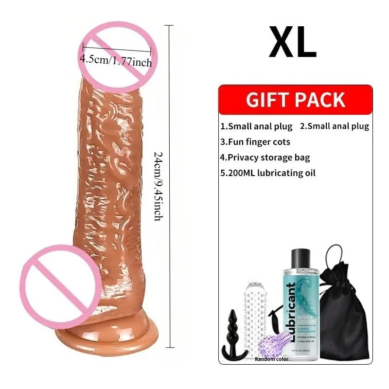 Realistic Soft Dildos with Strong Suction Cup Masturbation Large G-spot Dildo Sex Toy Suitable for Women and Couples Vagina Anal Stimulator Adults Sex Toys for Women Erotic Dildo Penis Anal Plug Female Men Penis Adult Game Beginner Anal Dil