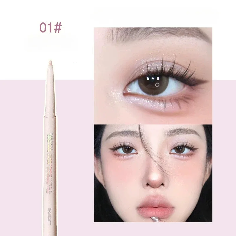 Matt Brightening Lying Selyemhernyó Shadow Pen Dual-use Eyeliner Gel Pen Bézs bőrtónus korrektor Pen Smooth Contour szemhéjfesték
