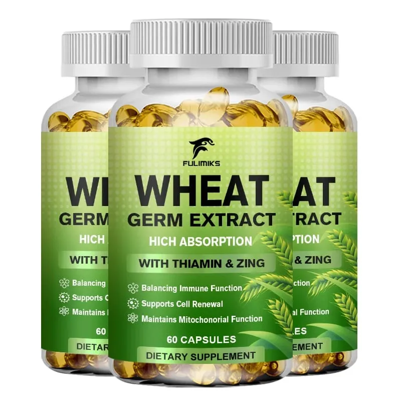 Spermidine 13mg Supplement Fermented Wheat Germ Extract Promotes Cellular renewal Anti-Aging Hair Growth & Immune Health