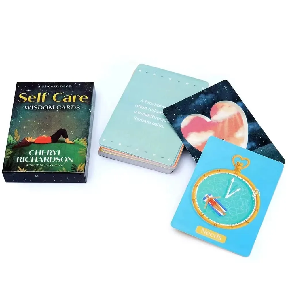 Self Care Wisdom Cards Tarot Deck Oracle Card Fate Divination Leisure Entertainment Family Gatherings Tarot Card Board Game