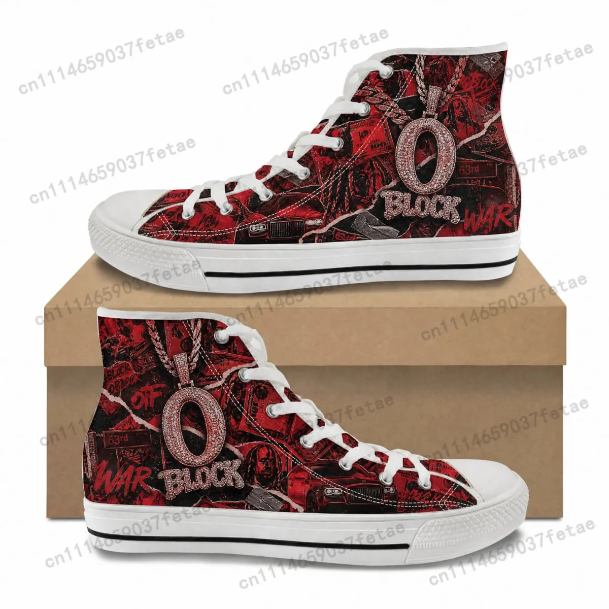 King Von High Top High Quality Sneakers Teenager Canvas Sneaker Mens Womens Ghana Hiking Casual Custom Shoes