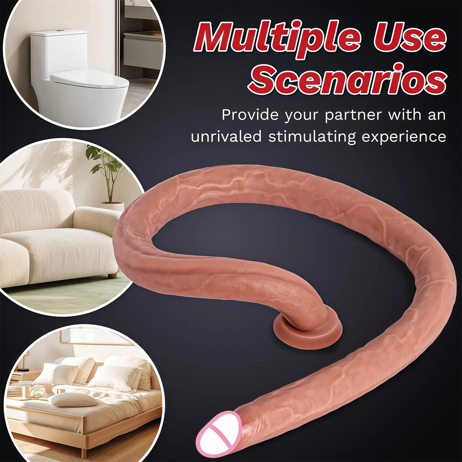16.73 Polegada carne extra longo vibrador feminino realista brinquedos sexuais silicone macio enorme vibrador forte ventosa grande vibrador para mulher/homem