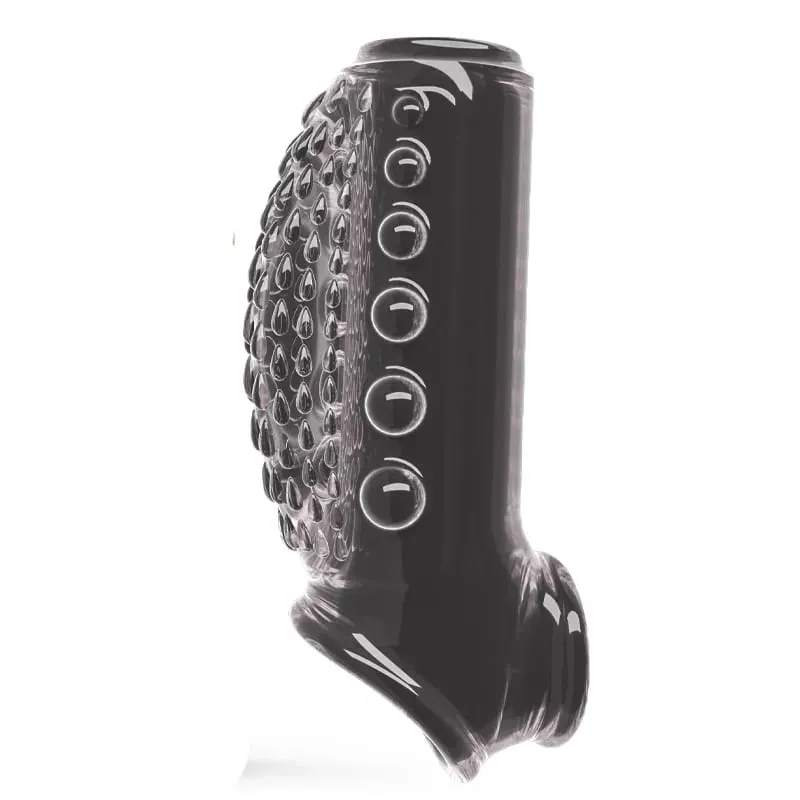 Erotic Bondage Magnify Cock Rings Delay Ejaculation Reusable Penis Dick Sleeve Silicone Glans Cover Enlargement Sex Toys For Men — image 1