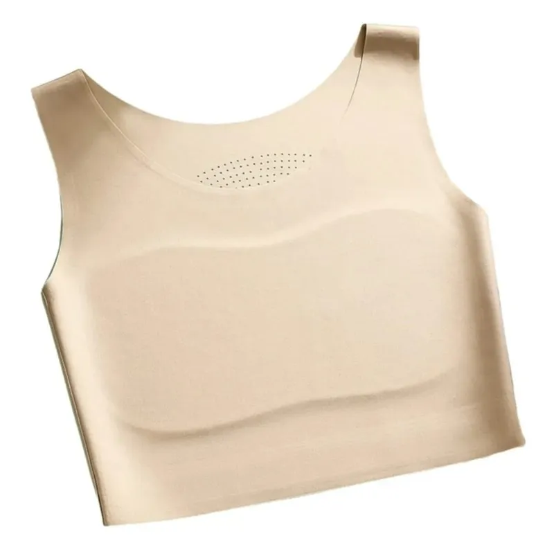 S/M/L/XL/XXL/XXXL/XXXXL Spodní prádlo Liquid Foundation Ice Silk Materiál U Neck Design Neviditelná bezešvá podprsenka Slimming Fit