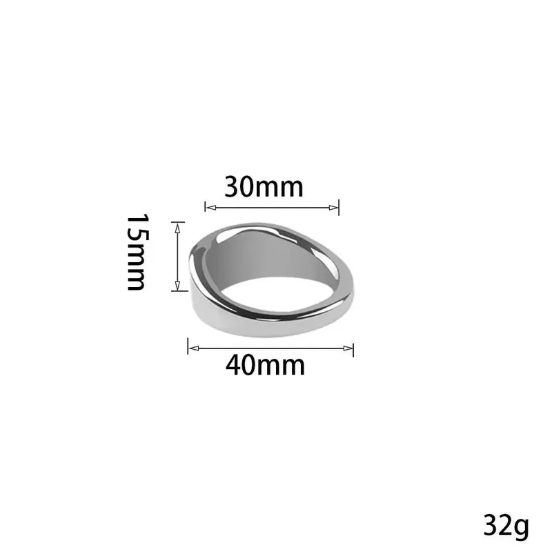 Stainless Steel curved Penis Lock Cock Ring Heavy Duty Male Metal Ball Scrotum Stretcher Sex Toys for Man Delay Ejaculation