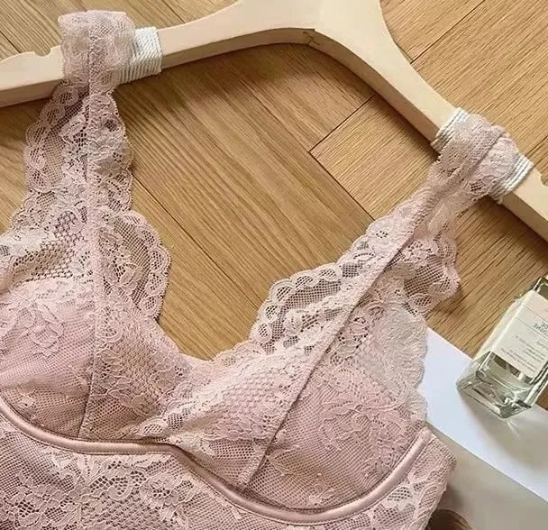 ברלטת תחרה צרפתית לנשים מתאספת ללא חוטי חזייה ללא גב סטי הלבשה תחתונה נשפכת הלבשה תחתונה חולצות ליציאה מידה S-XL