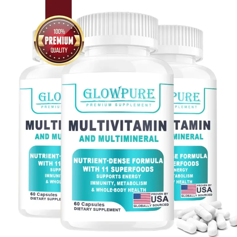 Multivitamínico orgânico para mulheres - alimento integral com vitamina C do complexo B D3 e K2 para imunidade, estresse, cabelo, pele e unhas