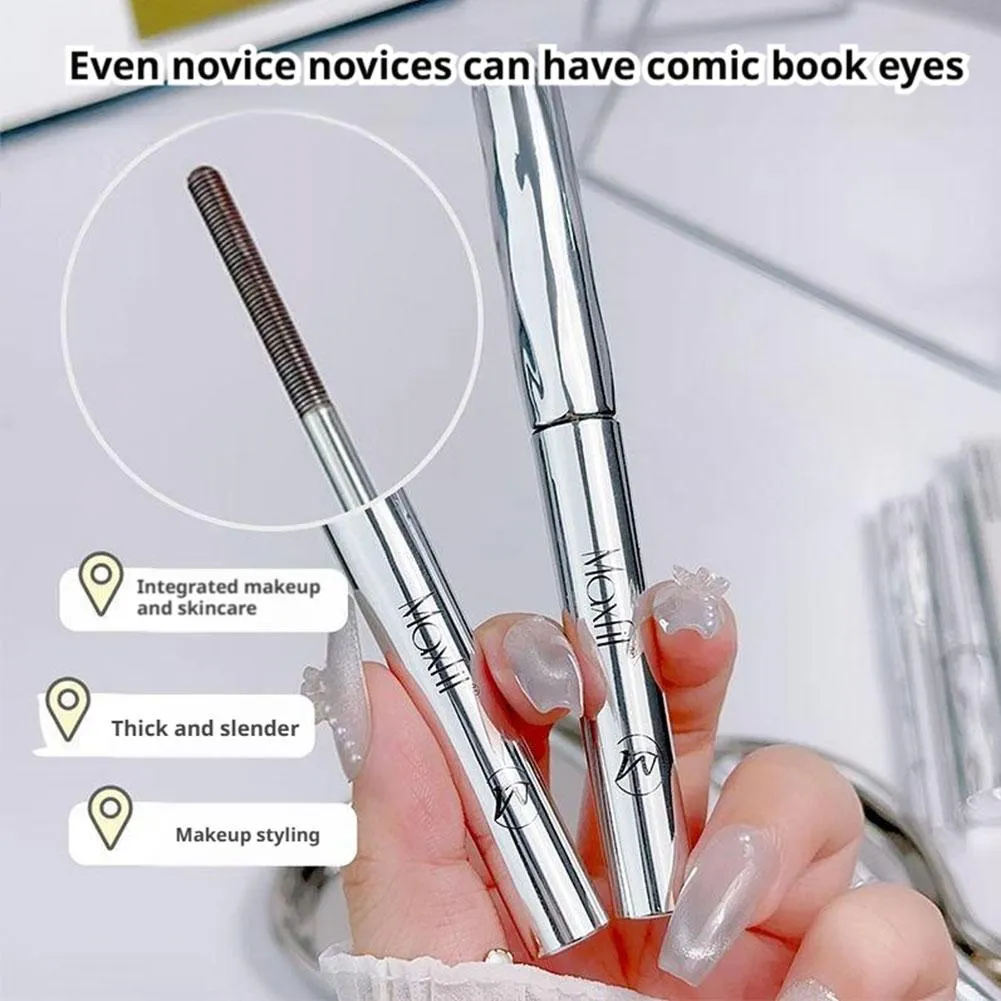 Professional Metal Wand Mascara Waterproof Long Lasting Eyelash Curling Lengthening Mascara Non-Smudge Eye Makeup Cosmetic Tools