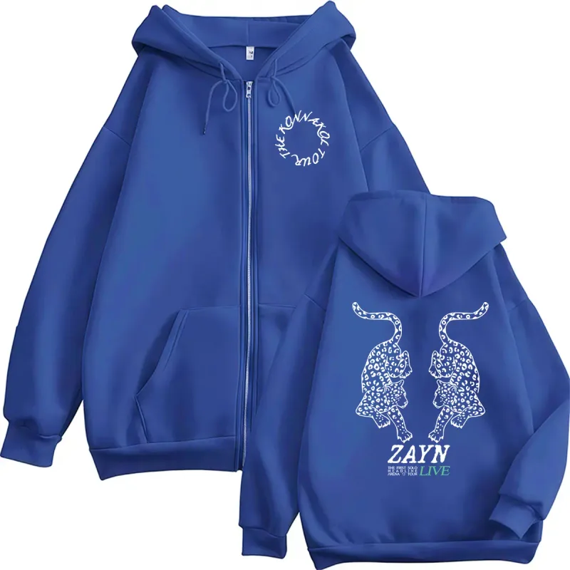 Zayn KONNAKOL Arena Tour Live 2026 Zipper Hoodie Men Women Loose Clothing Pullover Sweatshirt Fashion Long Sleeve Coats Hoodies