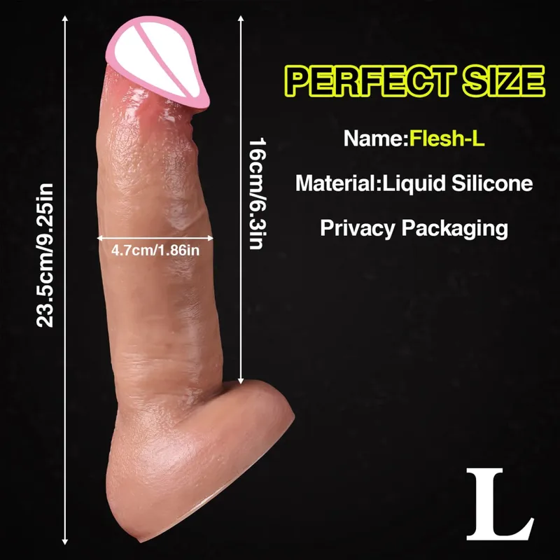 ราคาถูกผิวนุ่มรู้สึกสมจริงหนาDildoเกย์MasturbatorsซิลิโคนDickถ้วยดูดขนาดใหญ่Penis Anal Plugเพศของเล่นสำหรับผู้ชายผู้หญิง