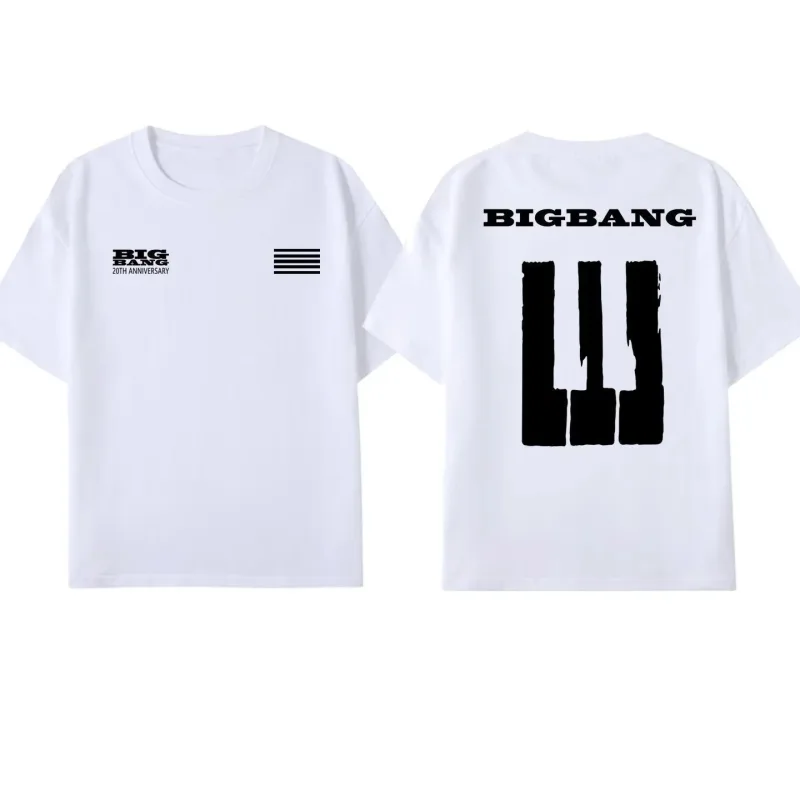 T-Shirt Bigbang 20th Anniversary Concert G-Dragon fans Manica corta Unisex donna Felpa traspirante T-Shirt assorbente uomo felpe con cappuccio