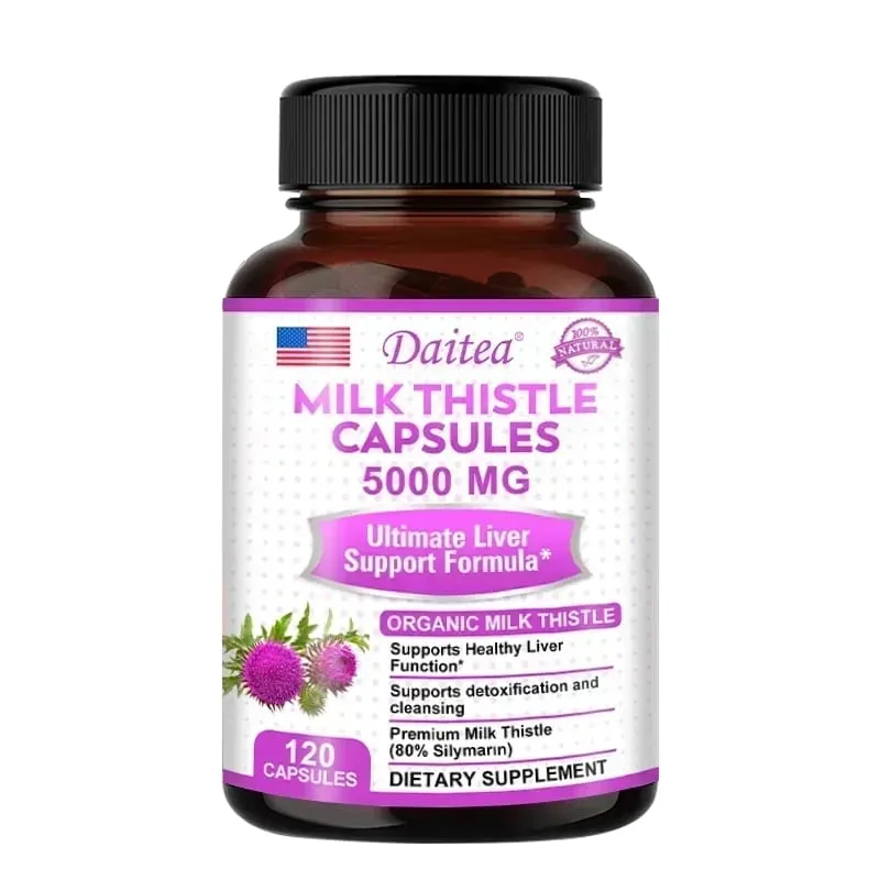 Milk Thistle with Dandelion Root - Antioxidant Liver & Kidney Health Support Supplement - Vegan Non-GMO Gluten Free