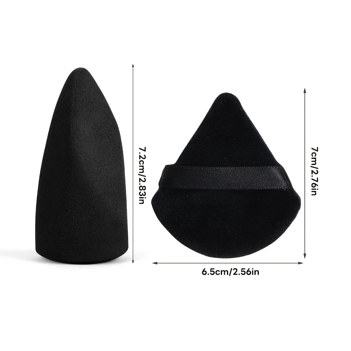 7PCS Professional Makeup Sponge Puff Set Multi-Faceted Blending Applicators Soft Skin-Friendly Face Tools