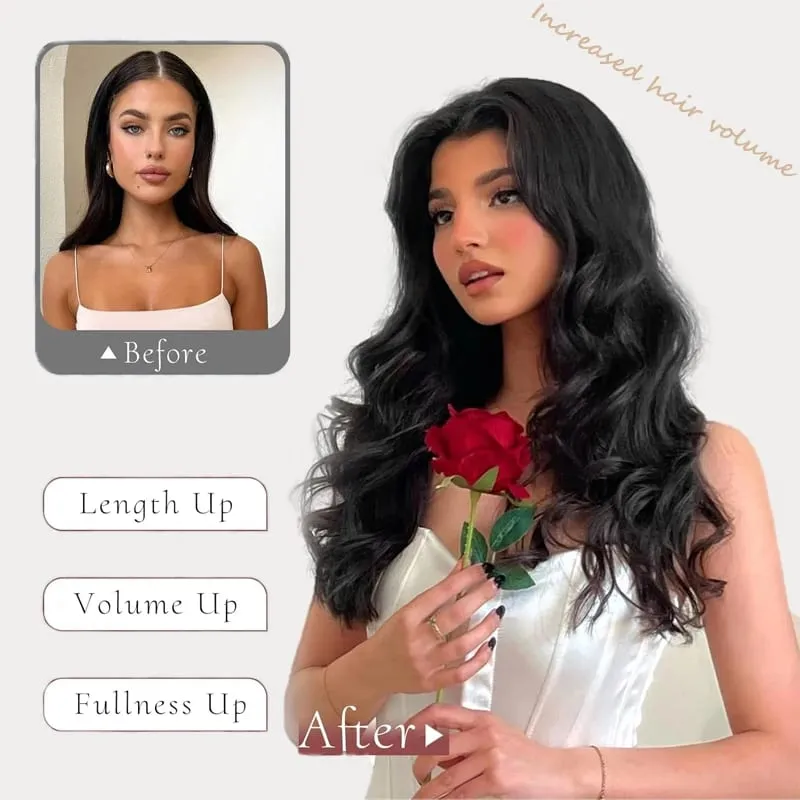 24 inch Long Wavy Hair Clip/Hair Extensions/Wigs/Women's Synthetic Wigs/Parties/Role-Playing/Different Events