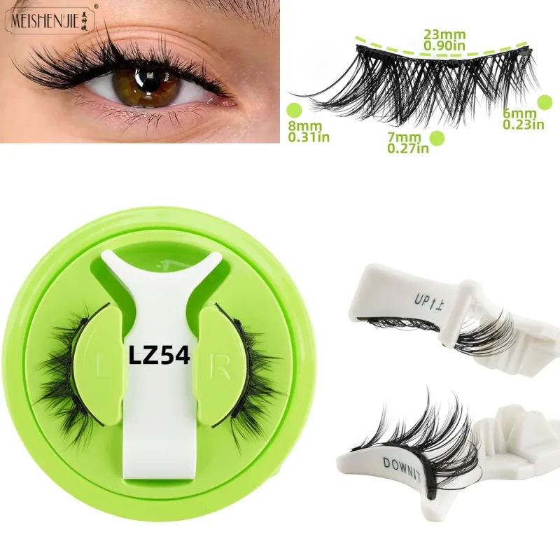 1/3 Pairs Magnetic Eye Lashes Handmade Eyelashes Soft Reusable Magnetic Lashes Natural Look 3D False Lashes Makeup Tweezers Set