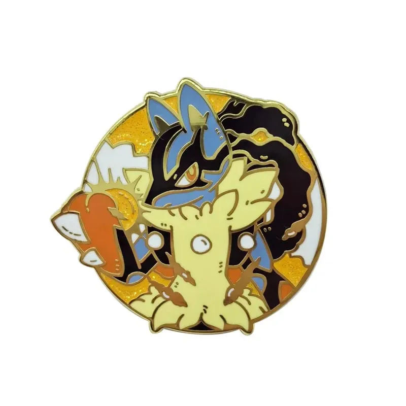 Anime Game Pokemon Hard Enamel Pins Cute Cartoon Gengar Brooches on Clothes Lapel Badges Metal Jewelry Accessories