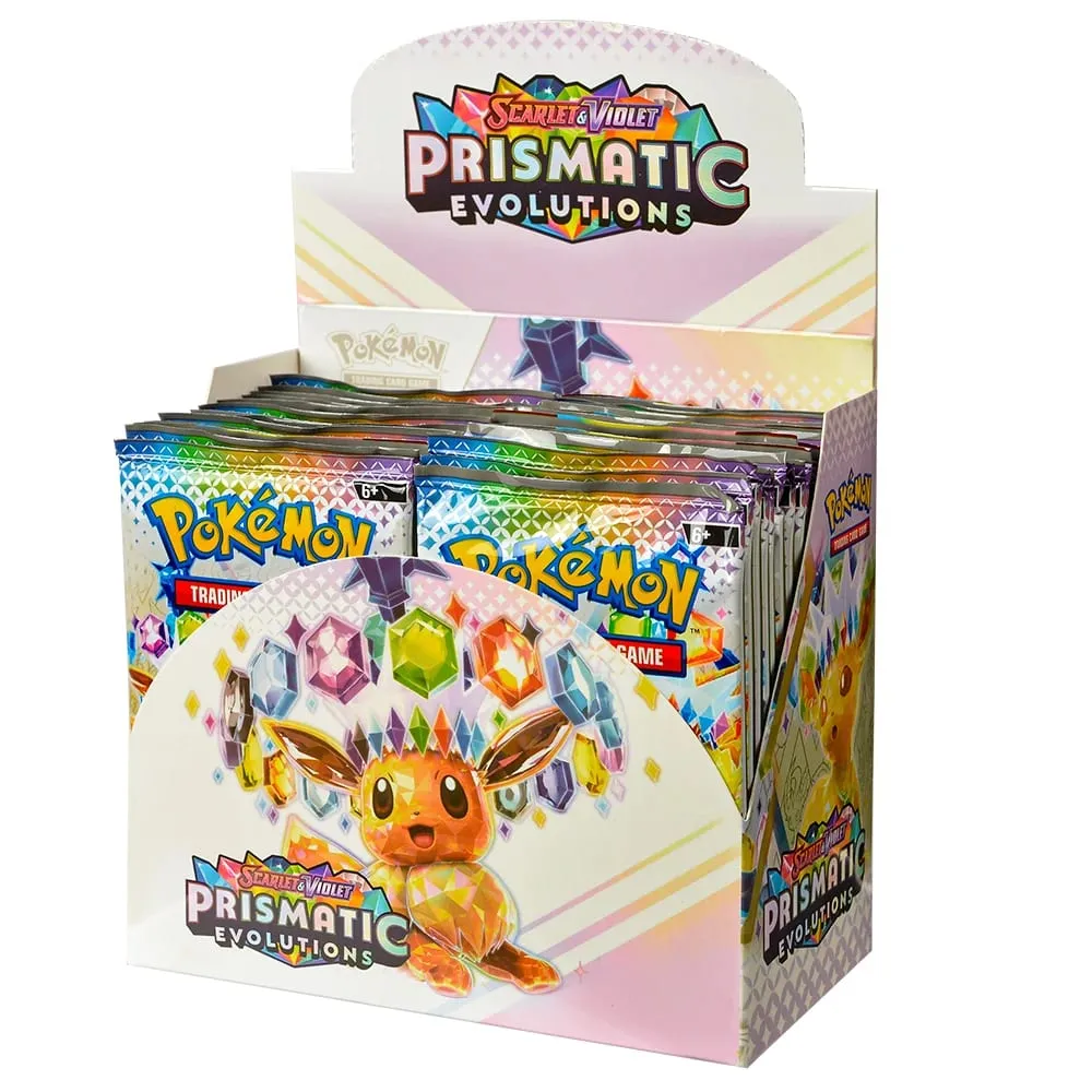 360Pcs English Pokémon TCG: Prismatic Evolutions Scarlet Violet Box Pokémon trade card 36 Pack Box gift